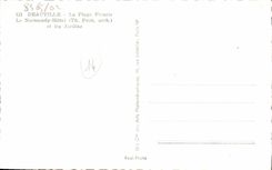 VINTAGE POSTCARD Deauville the flowered beach the normandy hotel and gardens