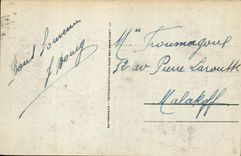 VINTAGE POSTCARD Deauville flowered beach normandy hotel and tennis