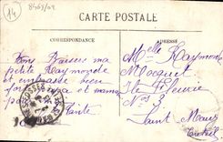 VINTAGE POSTCARD Deauville court of the normandy hotel
