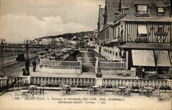 CPA Deauville terrasse de Normandy hotel