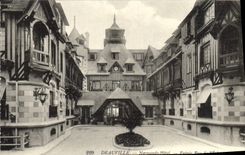 VINTAGE POSTCARD Deauville Normandy hotel entered