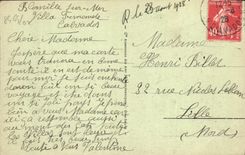 CPA Deauville plage fieurie royal hotel et boulevard Cornuche 