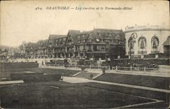 CPA Deauville Les Jardins et le normandy hotel