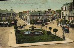 CPA Deauville la plage fleurie la place Morny 