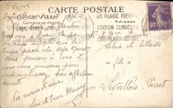 VINTAGE POSTCARD Deauville the flowered beach street of the lock and wished Hoc In Spring