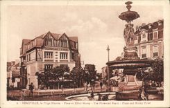 CPA Deauville La plage fleurie place et hotel morny Quincaillerie 