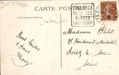 CPA Deauville La plage fleurie la place morny