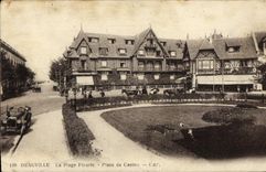 CPA Deauville la plage fleurie place du casino