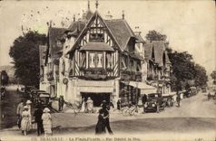 VINTAGE POSTCARD Deauville the flowered beach street desired the hoc Spring
