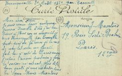 CPA Deauville vue sur la plage