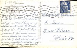 CPM Deauville les planchesoet la plage devant le bar