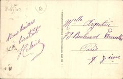 VINTAGE POSTCARD Deauville flowered Beach marina Boats