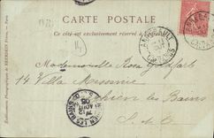 CPA Deauville sur Mer La promenade de la plage