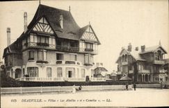 CPA Deauville Les Villas Les Abeilles et Camelia