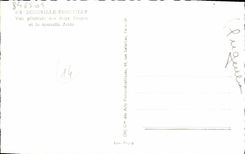 CPA Deauville trouville vue generale des deux plages et la nouvelle jetee