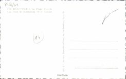 VINTAGE POSTCARD Deauville the beach felurie seen towards the normandy and the casino