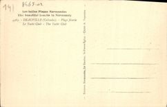 CPA Deauville Plage fleurie le yacht club