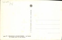 CPA Deauville plage fleurie le casino