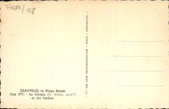 CPA Deauville la plage fleurie le casino et les jardins