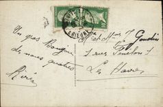 CPA Deauville Plage fleurie le casino