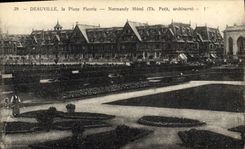 CPA Deauville la plage flevrie normandy hotel