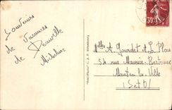 CPA Deauville La plage Le chemin de planches et la plage 