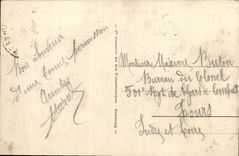 CPA Deauville Plage fleurie rue gontaut biron