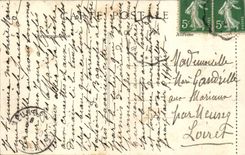 VINTAGE POSTCARD Deauville Street of the lock In Spring