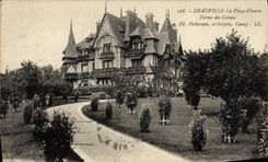 CPA Deauville La plage fleurie Ferme du coteau