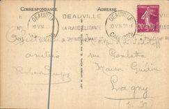 CPA Deauville La plage fleurie les planches et le bain de soleil