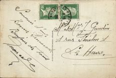 VINTAGE POSTCARD Deauville baths the atrium new baths