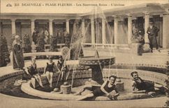 CPA Deauville Plage fleurie les nouveaux bains L'atrium