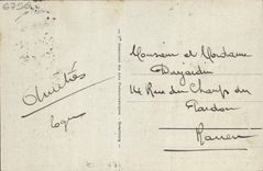 VINTAGE POSTCARD Deauville the new baths banns the atrium