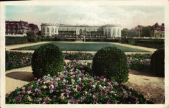 CPA Deauville plage fleurie