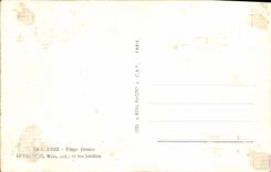 CPA Deauville plage fleurie