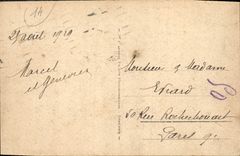 CPA Deauville La Plage Fleurie Entree du Normandy Hotel