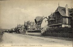 CPA Deauville Sur Mer Promenade de la Plage