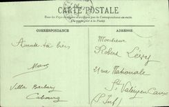 VINTAGE POSTCARD Deauville the Beach per Hour of the Bath