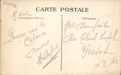 POSTAL Trouville de la VENDIMIA la reina de las playas la salida del barco