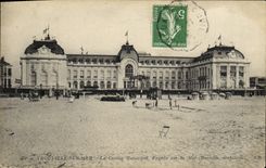 POSTAL Trouville de la VENDIMIA en el mar el ataque frontal municipal del casino en el mar