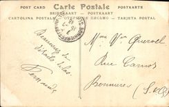 POSTAL Trouville de la VENDIMIA en el mar el ataque frontal municipal del casino en el mar