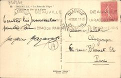 CPA Trouville Reine Des Plages Le Port et le casino Bateaux