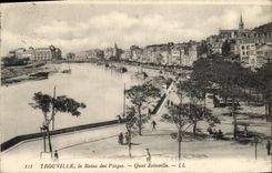 Reina de Trouville de la POSTAL de la VENDIMIA de las playas Joinville Quay