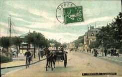 Reina de Trouville de la POSTAL de la VENDIMIA de las playas el valle del muelle