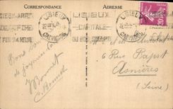 La POSTAL Trouville Reine de la VENDIMIA de las playas coloca el casino