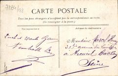 POSTAL Trouville de la VENDIMIA la caminata del embarcadero vista de la playa