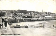 La POSTAL Trouville de la VENDIMIA la cuba tiene marea baja