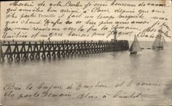 POSTAL Trouville de la VENDIMIA en el mar