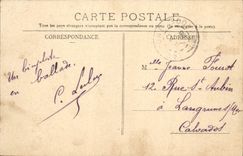 La reina de Trouville de la POSTAL de la VENDIMIA de las playas la playa y el embarcadero camina