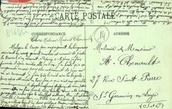 POSTAL Trouville de la VENDIMIA la playa y el hotel de París